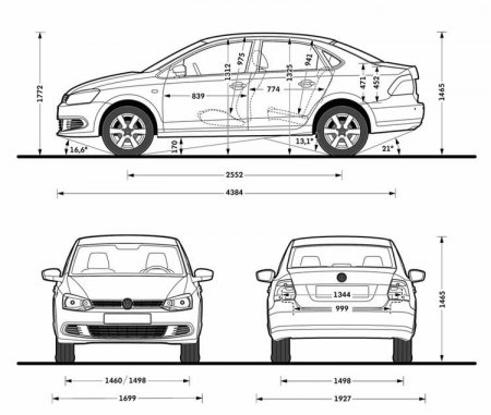 Размеры автомобиля